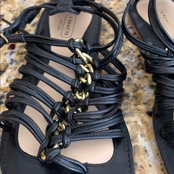 Coach leather gladiator sandals - Picture 3 of 3